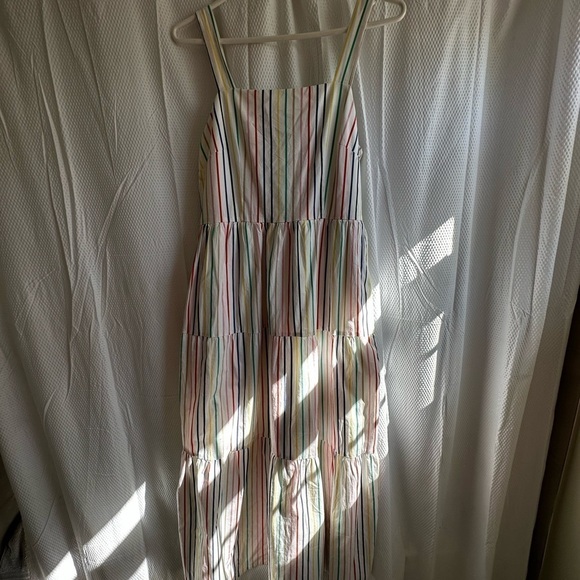 J. Crew Pastel Multi-Stripe Maxi Dress - Picture 4 of 6